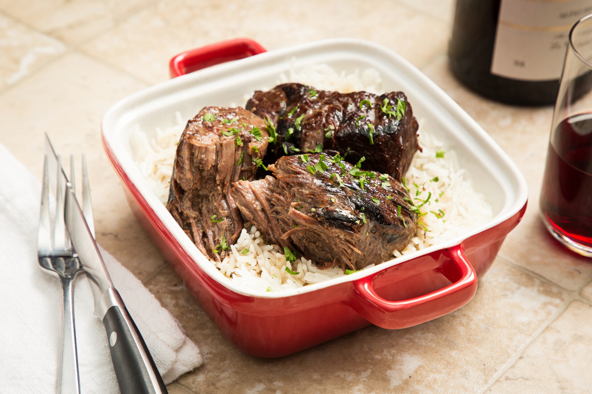 Seared Beef Short Ribs with Asian Inspired BBQ Sauce