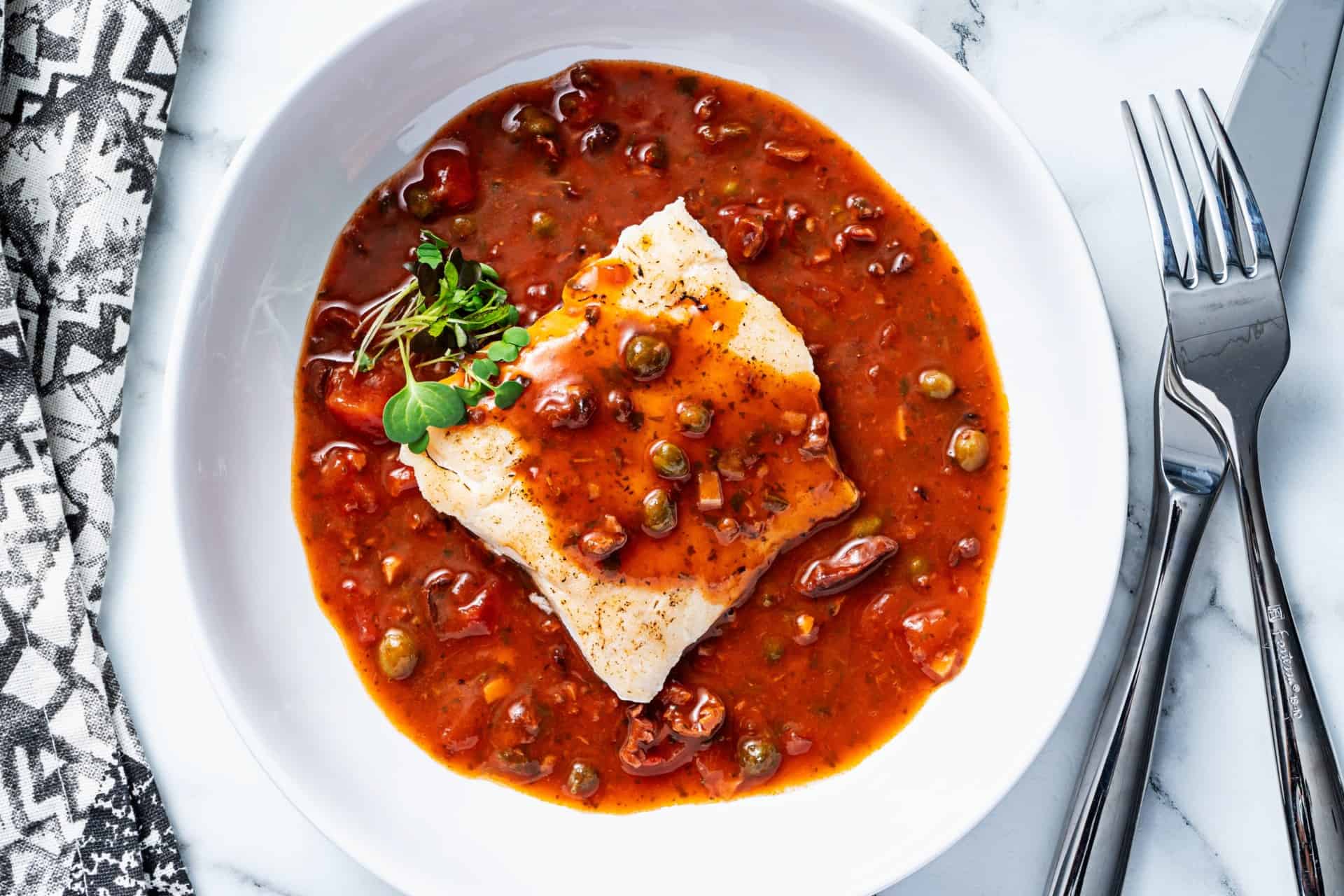 Tomato, Capers & Olive Sauce